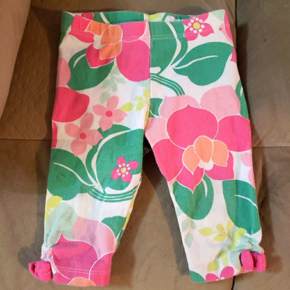 Floral print Gymboree capri leggings (baby girl)